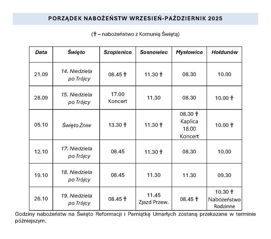Plan nabożeństw wrzesień-październik 2025 r. 1 porzadek nabozenstw wrzesien pazdziernik 2025