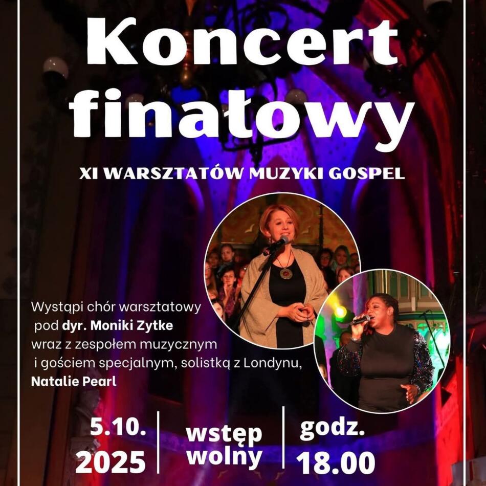 Ogłoszenia parafialne. Dziękczynne Święto Żniw - 5 października 2025 r. 1 koncert finalowy xi warsztatow muzyki gospel